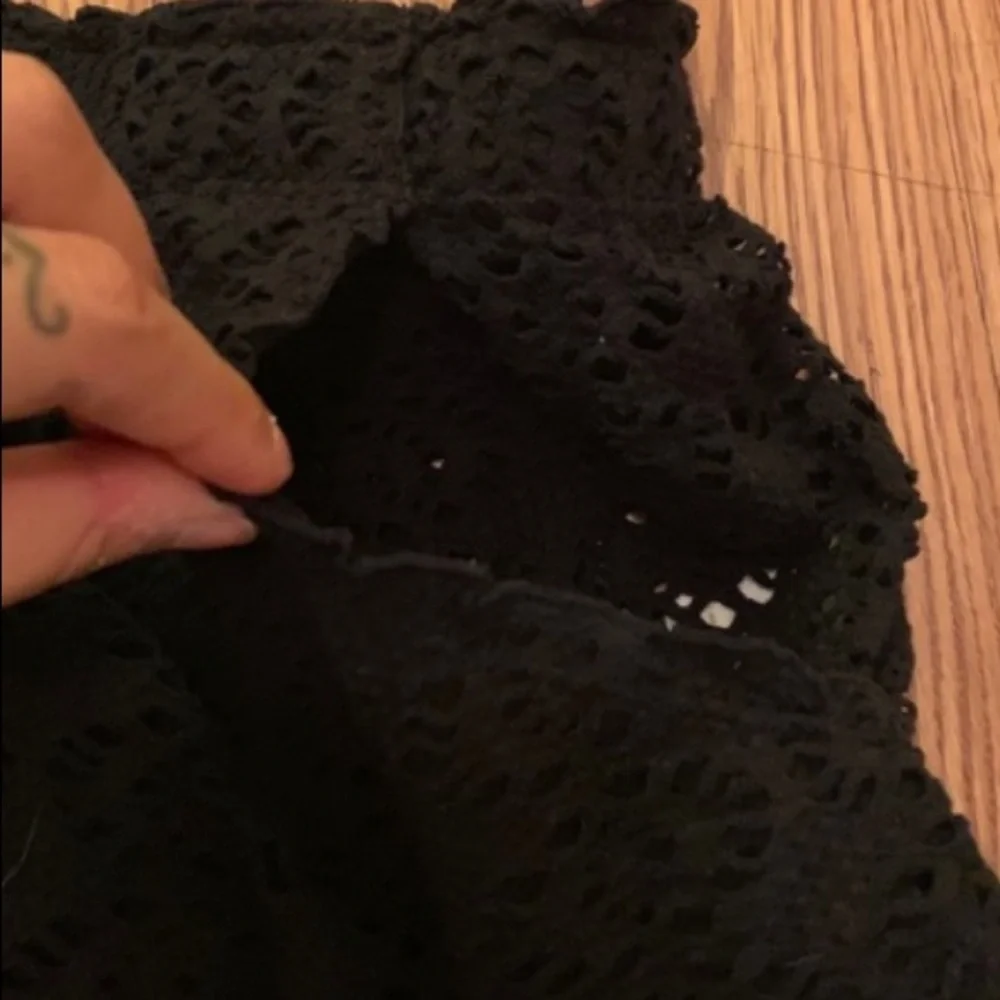 Free People Beach black crochet shorts small - Picture 6 of 7